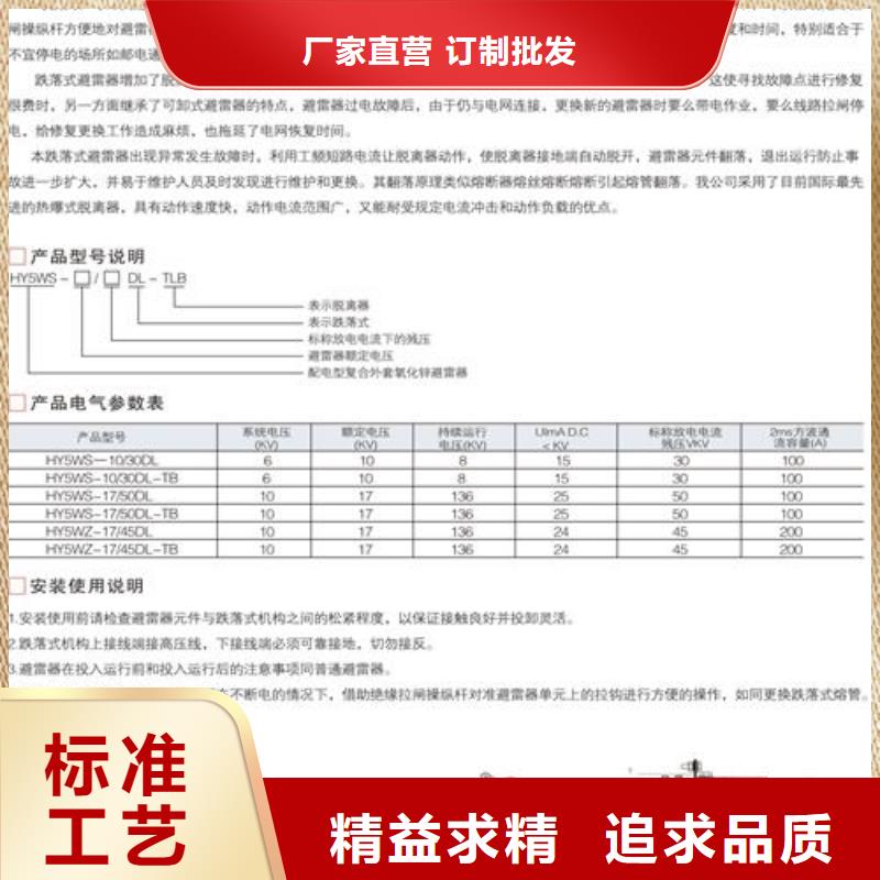 台州选购HBLQ-17/5017/50KV肘型避雷器樊高电气