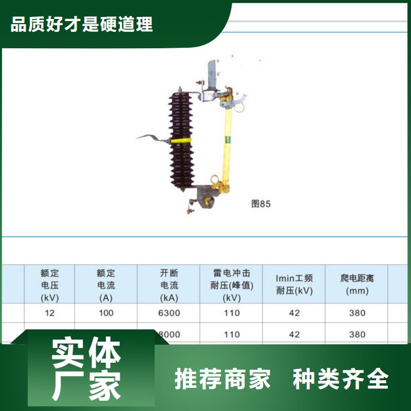 HRW12-12/100A高压跌落式熔断器海口优选樊高