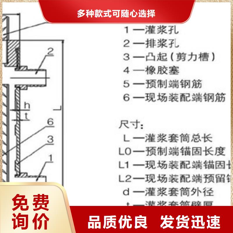 购买灌浆套筒满意后付款