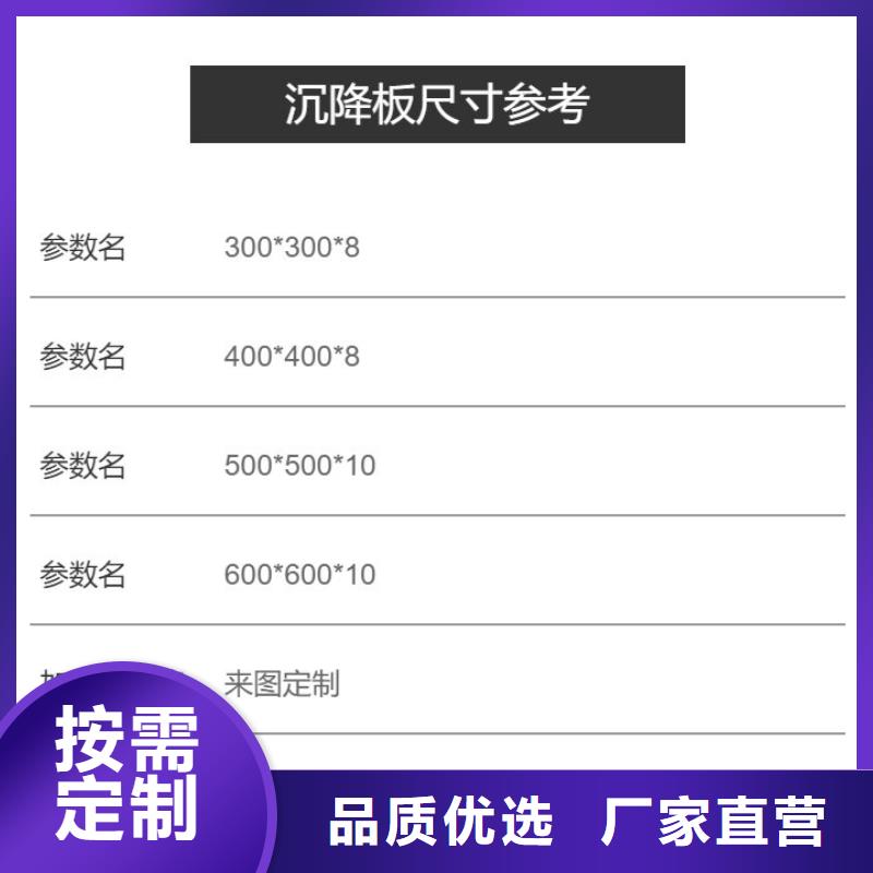 沉降觀測板價格——規格型號全