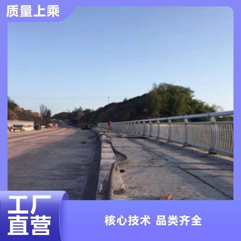 【梅州】实拍品质保障(飞龙)人行道护栏厂家Q235钢板立柱护栏新报价
