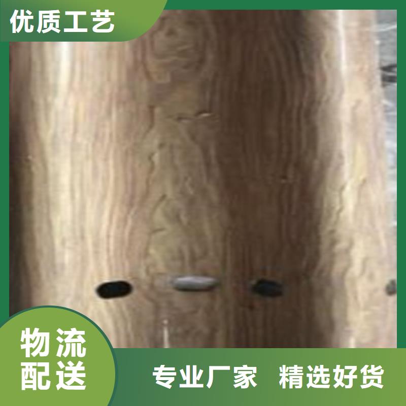 [宁夏]本地(飞龙)景区钢背木厂家钢板防撞立柱良心企业