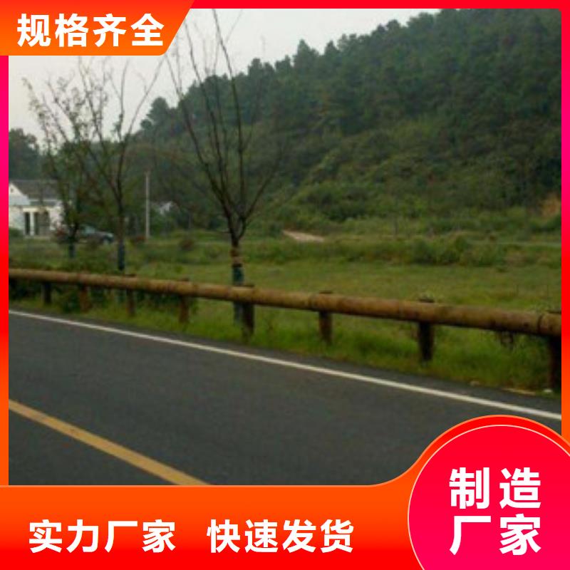[忻州]使用寿命长久<飞龙>景区钢背木厂家钢板防撞立柱厂家护栏生产