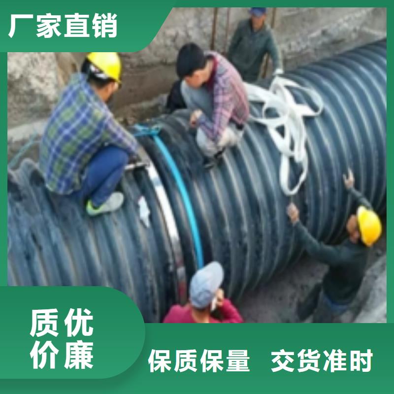 呼伦贝尔正规厂家【万通】HDPE双壁波纹管--农田灌溉管