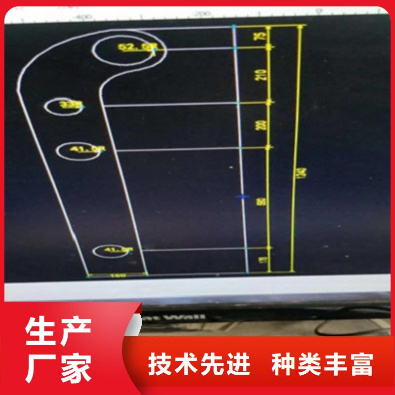 桥梁灯光防撞护栏,201不锈钢复合管用心经营