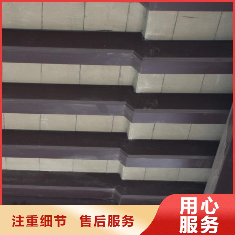 铝代木古建金花板安装