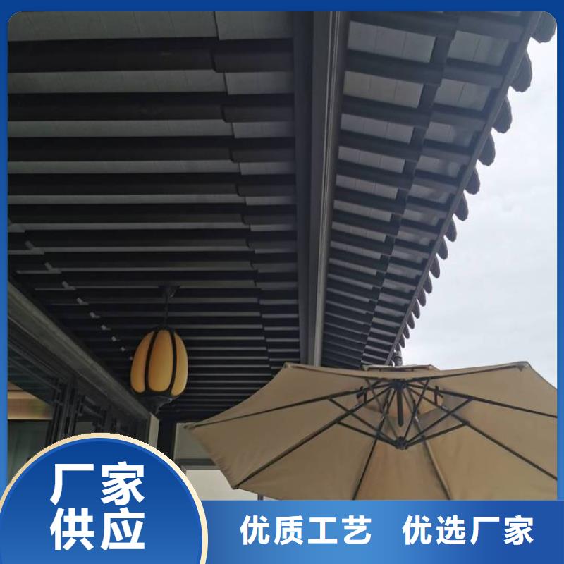 铝代木仿古建材安装