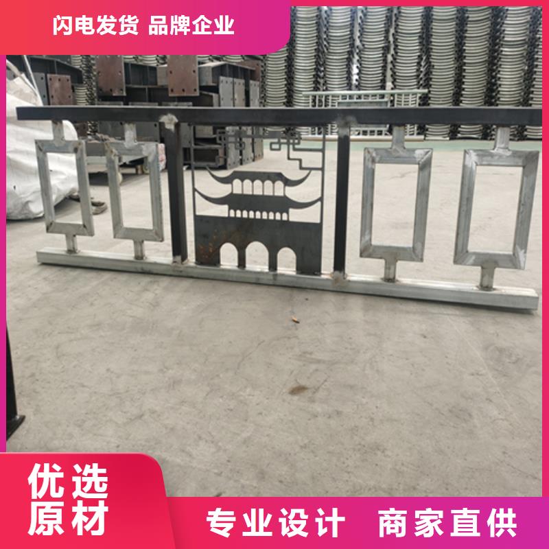 矩形管桥梁防撞护栏双横梁展鸿实体厂家供应