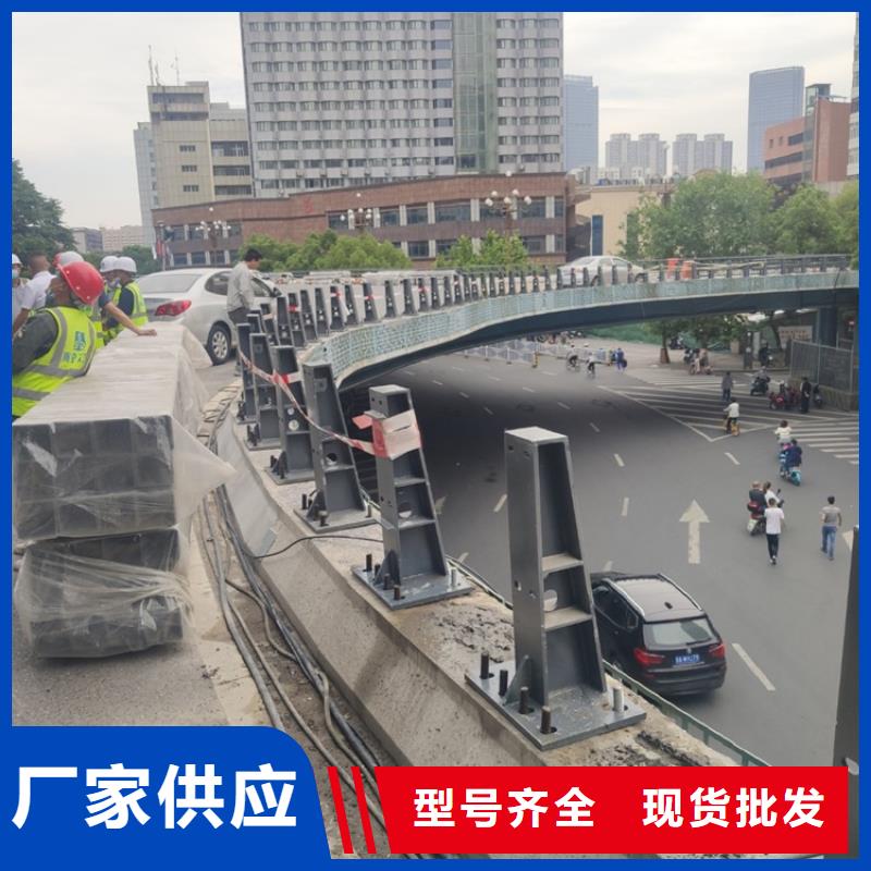 徐州直销天桥不锈钢氟碳漆栏杆精工制造
