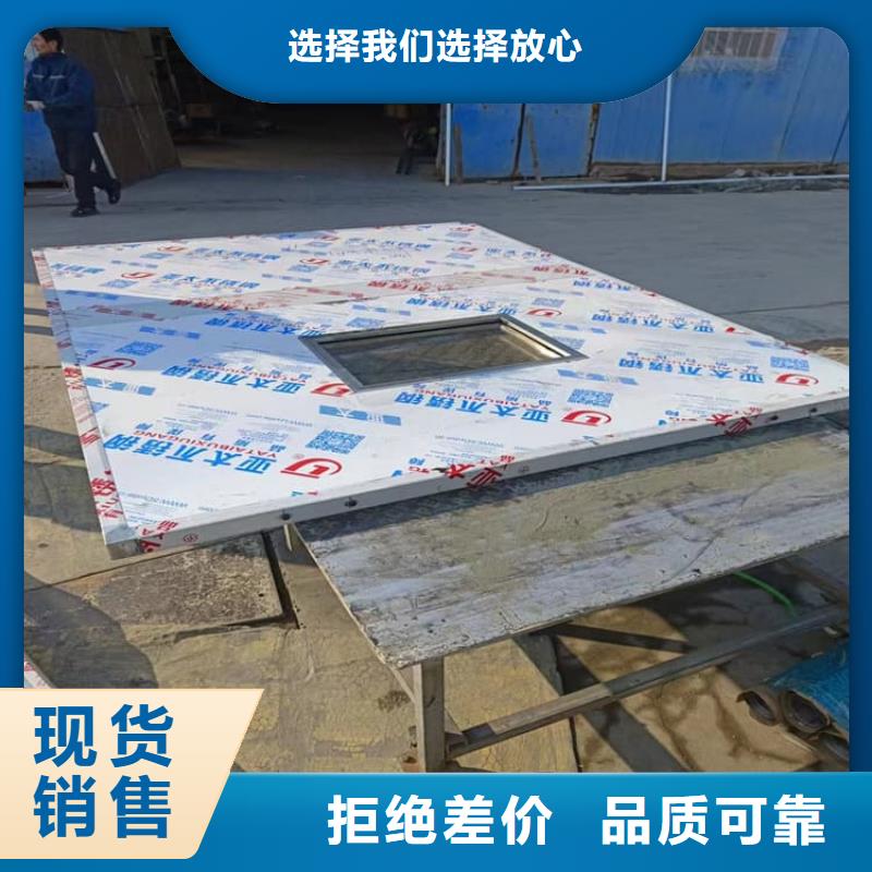 手动双开铅门施工安装