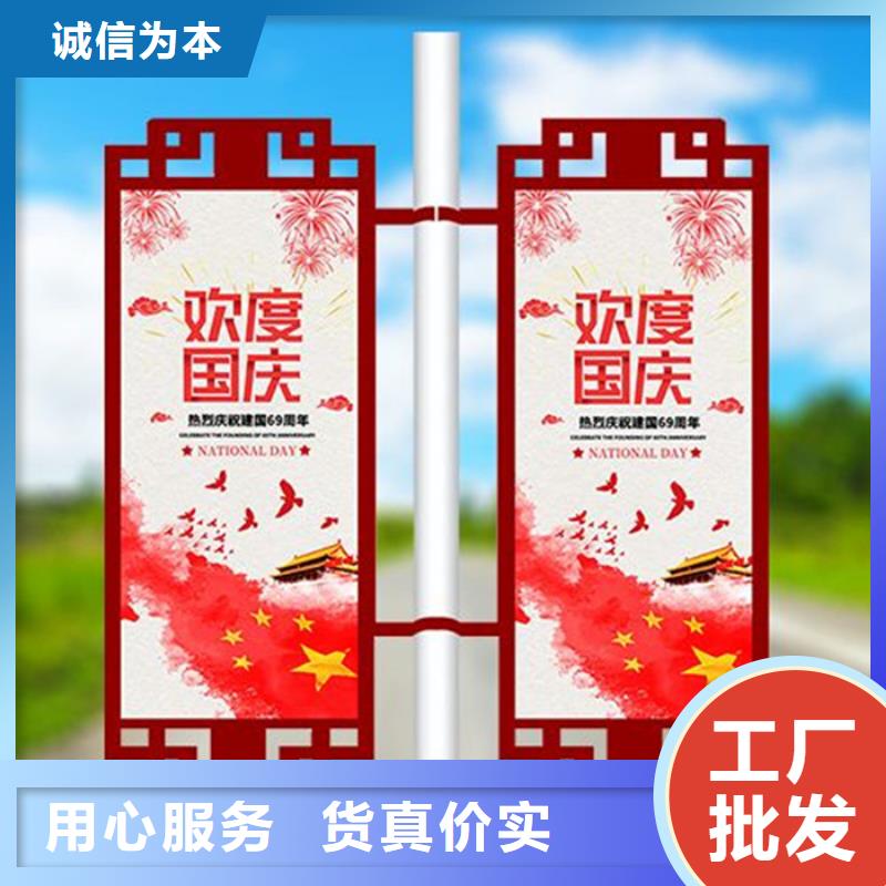 灯杆灯箱来厂考察