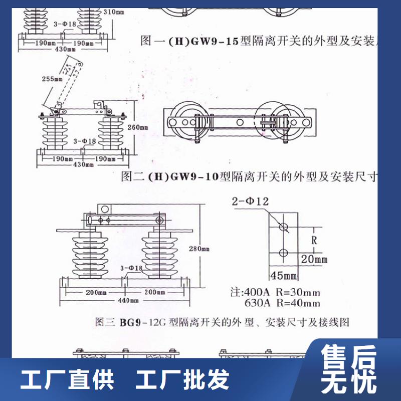 高壓隔離開關GW9-12G/630.