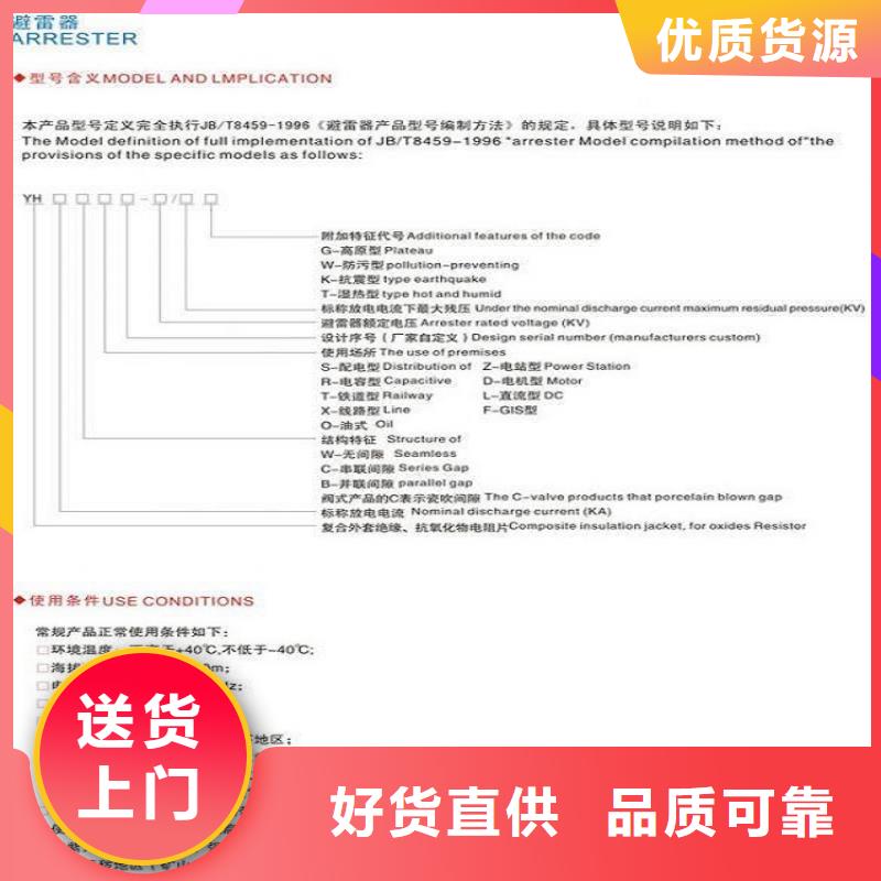 金属氧化物避雷器YH3WZ-0.28/1.3-R