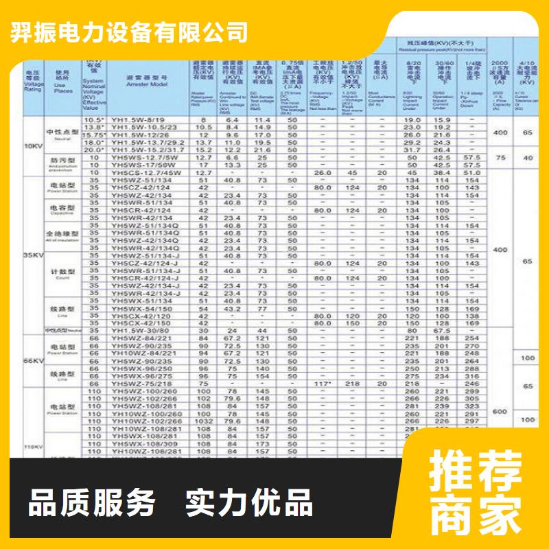 避雷器HY5CX-13/35K【浙江羿振电气有限公司】