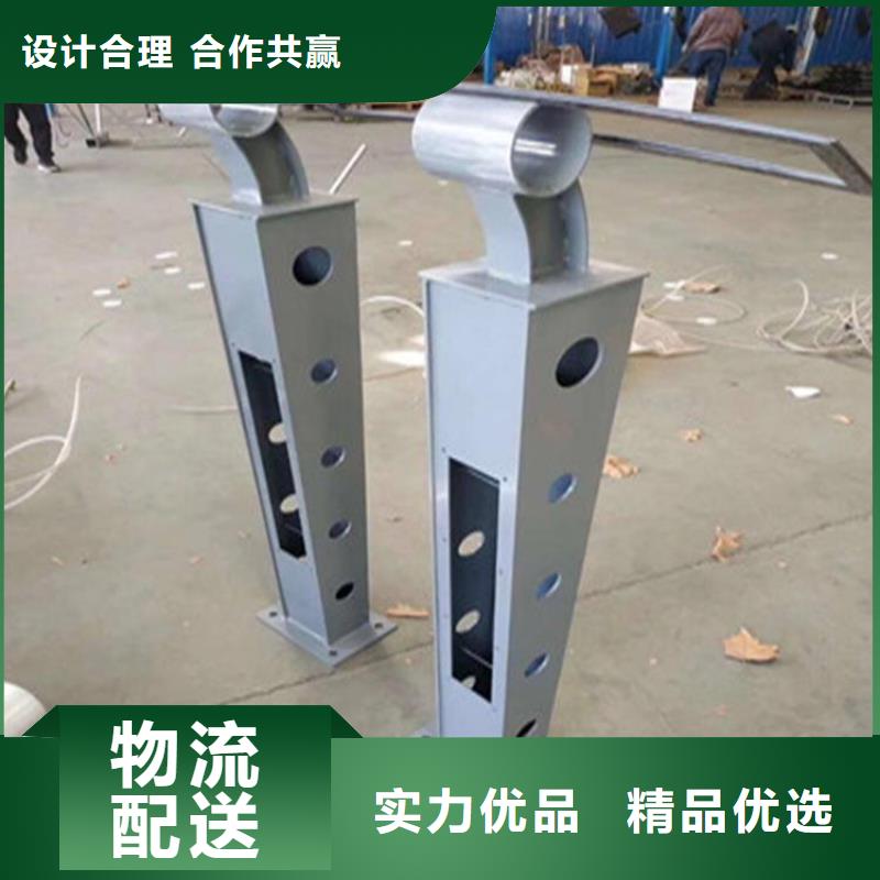 桥梁护栏立柱 【防撞护栏】专业生产设备-绿洲金属科技(眉山市分公司)