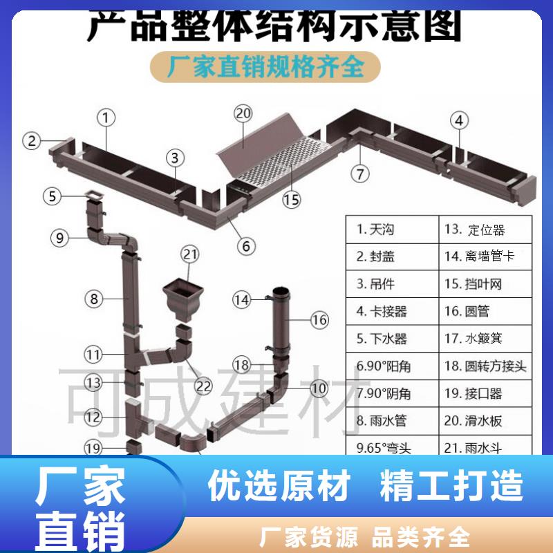 雨水管【鋁合金天溝落水系統(tǒng)】歡迎新老客戶垂詢