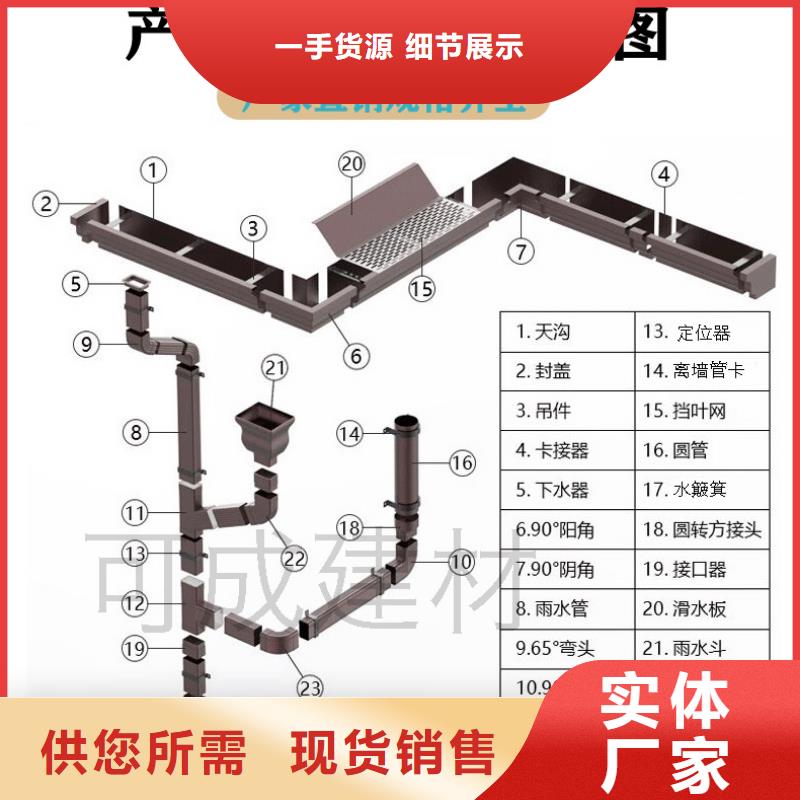 彩铝排水天沟规格