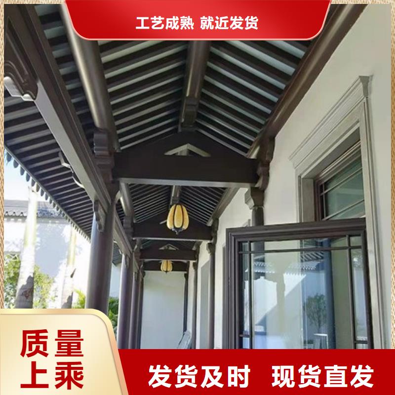 铝代木古建古铜色回廊建筑买的是放心