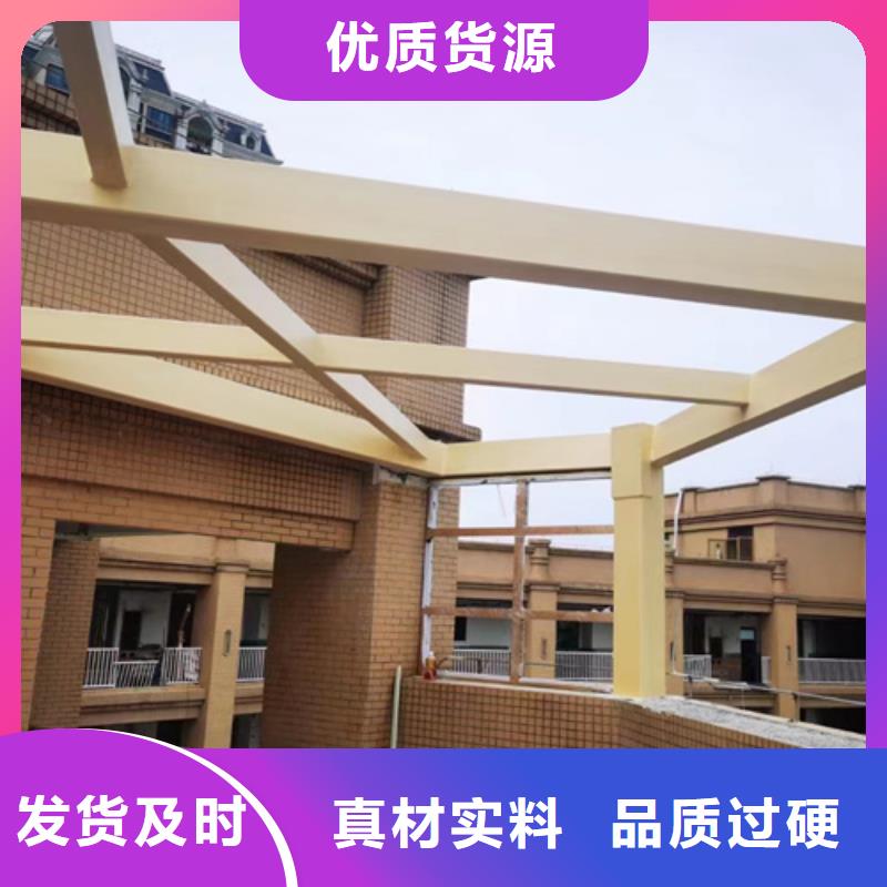 廊架长廊木纹漆，钢结构金属面木纹漆，仿木纹漆全包施工价格