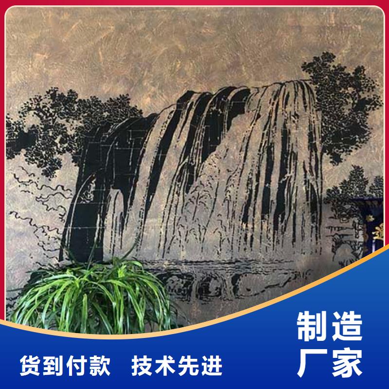 肌理漆夯土墙挂板每个细节都严格把关