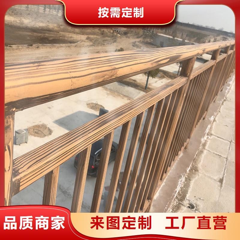 仿古木纹漆批发施工#方钢圆管#长廊护栏#园林建筑