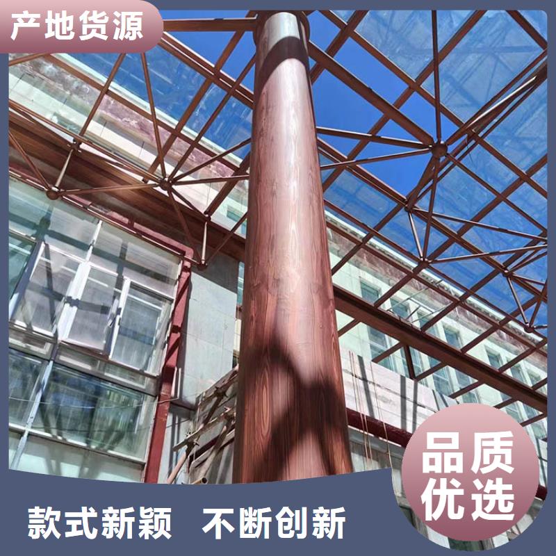 铝合金木纹漆厂家电话#方钢圆管#长廊护栏#园林建筑