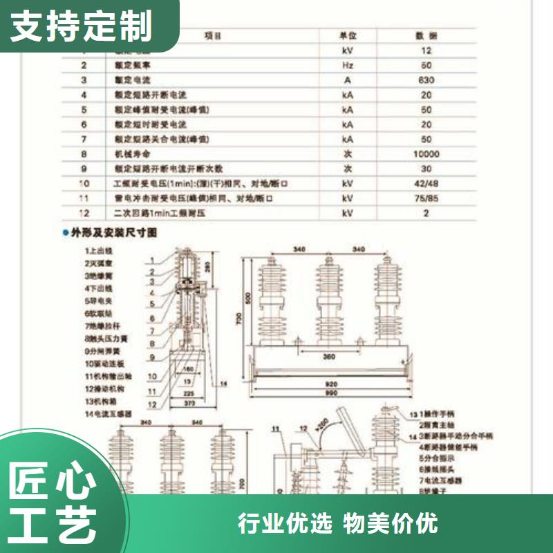 ZW8-12F/1250-25户外真空断路器