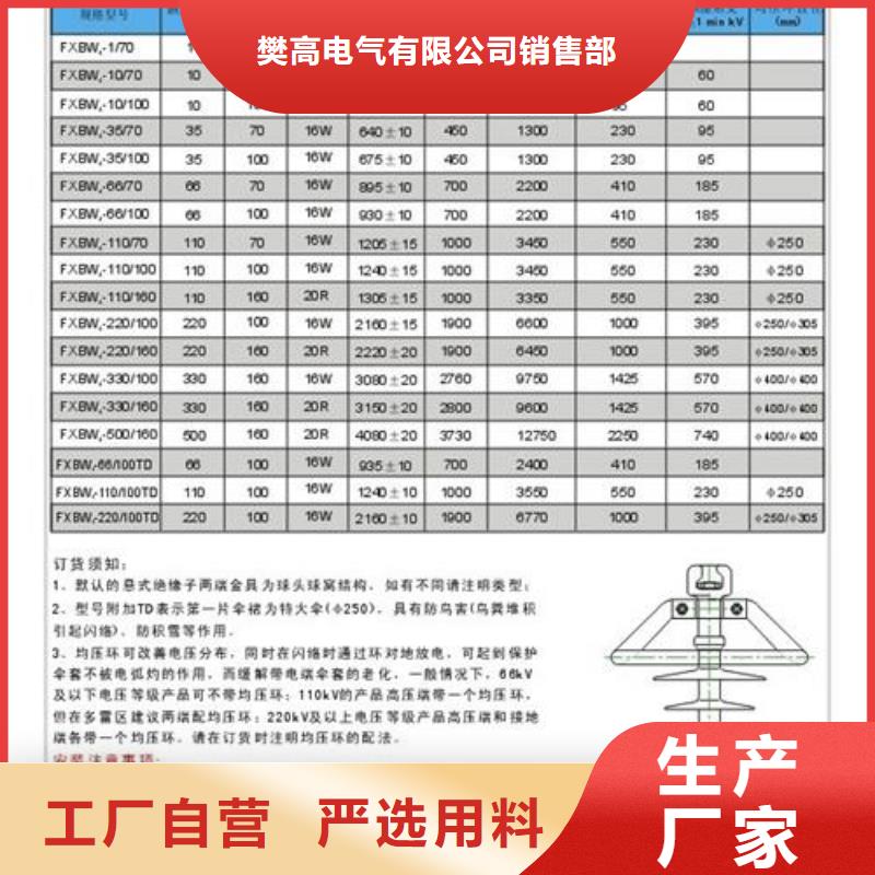 FXBW1-500/120硅胶绝缘子