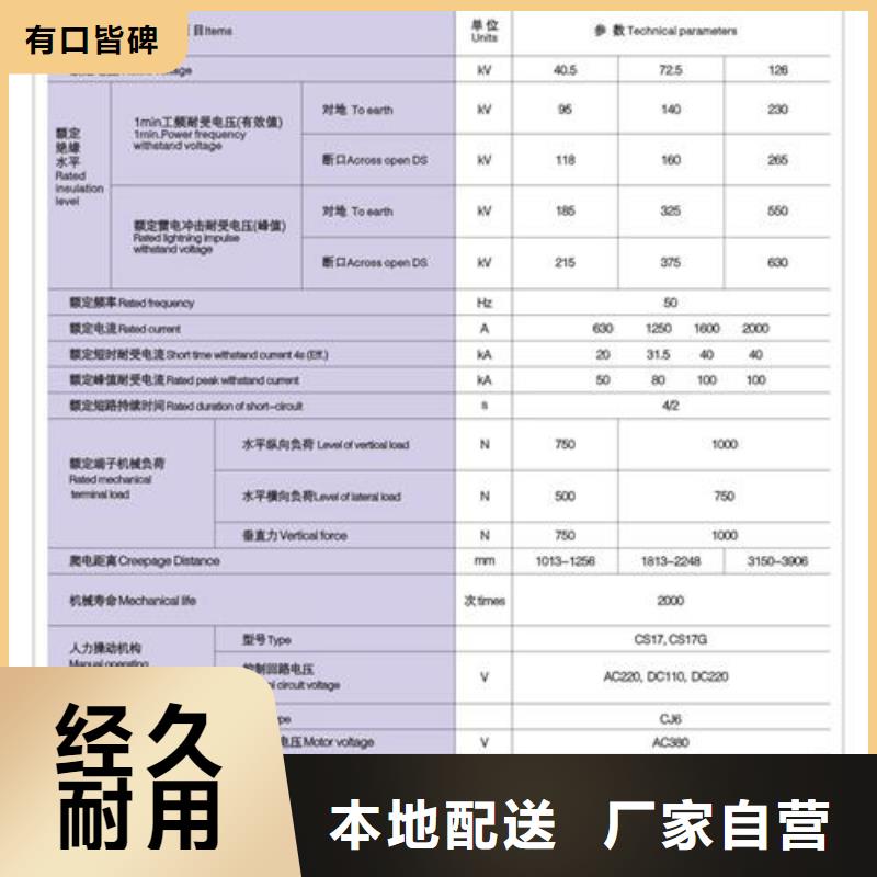 GW5-126/1250A隔离开关