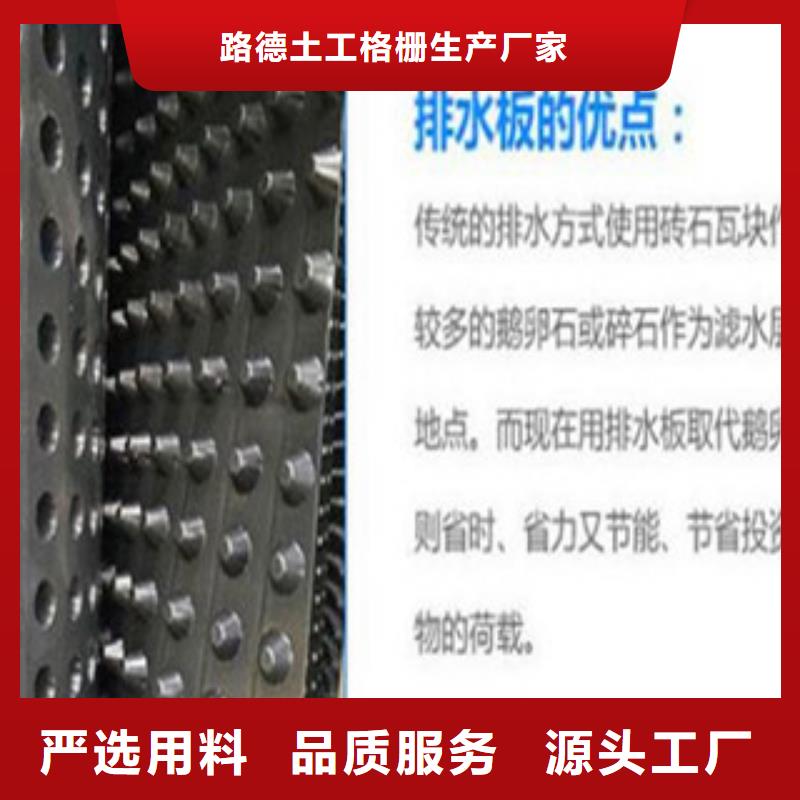 上海现货齐全售后无忧路德塑料排水板玻纤土工格栅工厂现货供应