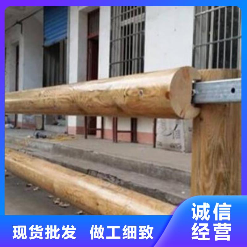 桂林附近景区木头护栏厂家钢背木护栏价格计算